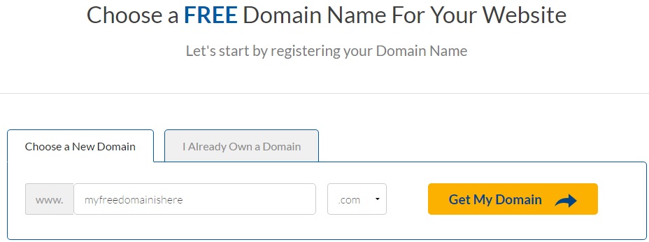 ehost free domain promo