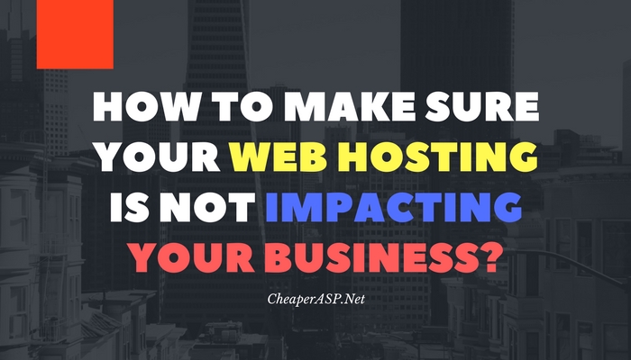 web hosting impact on business